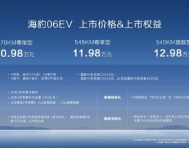 10.98万起叫板小鹏M03 比亚迪海豹06EV上市：规格真心高！