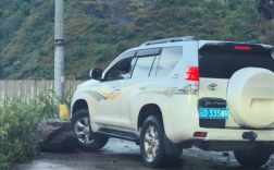 丰田霸道车主用车轮推开挡路巨石 超百万网友点赞！