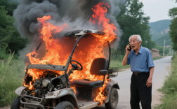 三无电池要不得 老头乐行驶中自燃 70多岁大爷慌忙跳车！